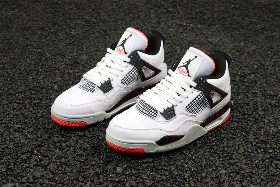 2019 Air Jordan 4 Pale Citron White Black Red